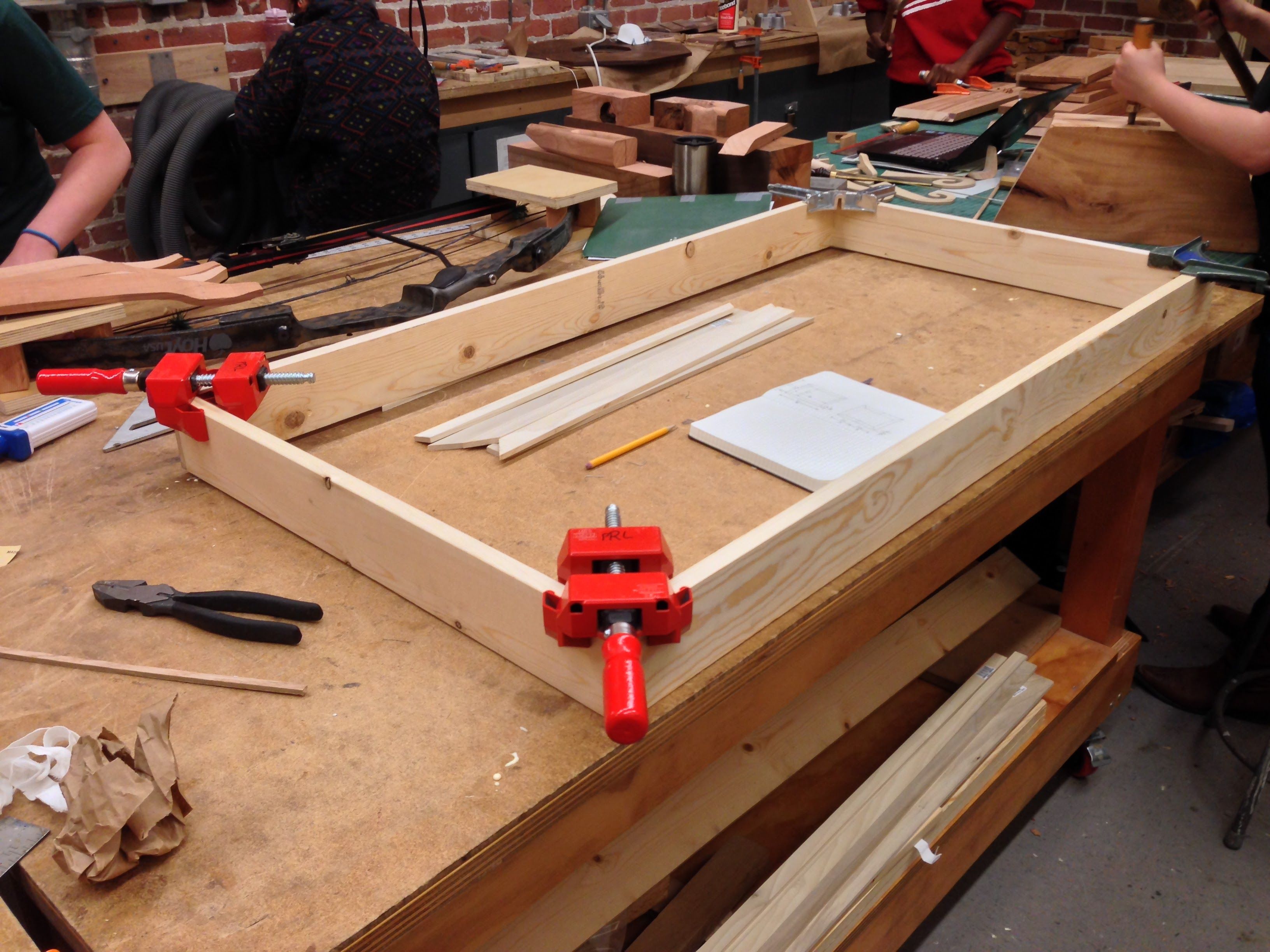 Frame glue-up process
