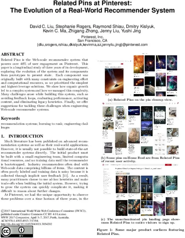 Pinterest Related Pins Recommendations