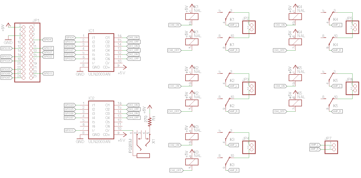Relay board schematic