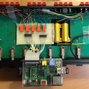 Top view of the system.