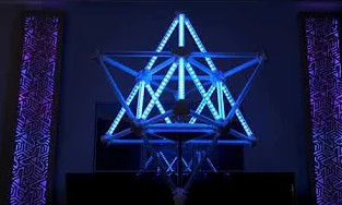 Mystic Merkaba light sculpture (2019)