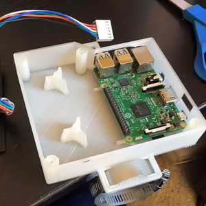 Assembling the 3D printed electronics enclosure.